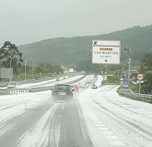 Snow in Galicia!